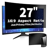 DEJIMAX 27 Inch Computer Privacy Screen Filter for 16:9 Widescreen Monitor, Anti Glare and Blue Light, PC Monitor Screen Privacy Shield,Anti Spy Screen Protector Film