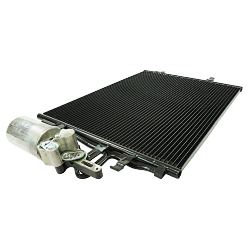 Image of TRQ A /C Condenser and Receiver Drier Assembly Compatible with 2011-18 Volvo S60 2016-18 S60 Cross Country 2015-16 S80 2015-18 V60 2015-18 V60 Cross Country 2010-17 XC60 2015-16 XC70
