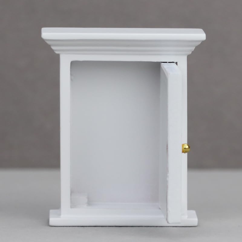 Miniatura 2 de AirAds - Casa de muñecas 112 en miniatura para baño y baño, con espejo, color blanco