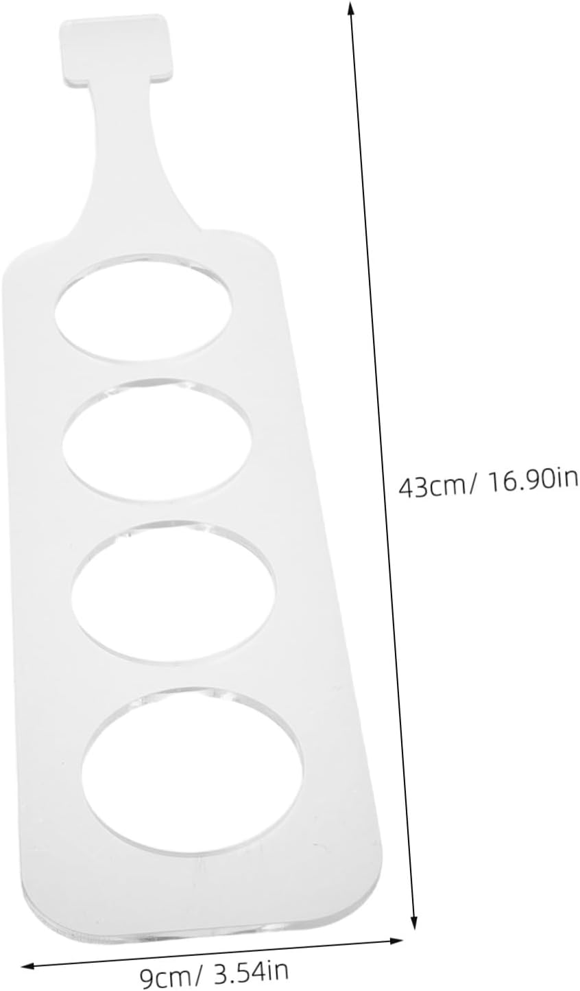 STOBOK Router Template Clear Acrylic Cutting for Precise Bottle Cutting of Wine Beer and Whiskey Lightweight and Versatile Acrylic Templates for Easy Use Parties