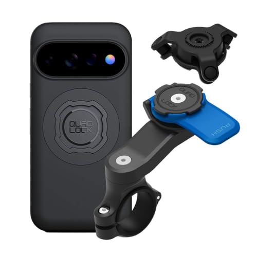 Image of Quad Lock Motorcycle Handlebar Mount Kit with Vibration Dampener and MAG Phone Case for Google Pixel 11 Pro