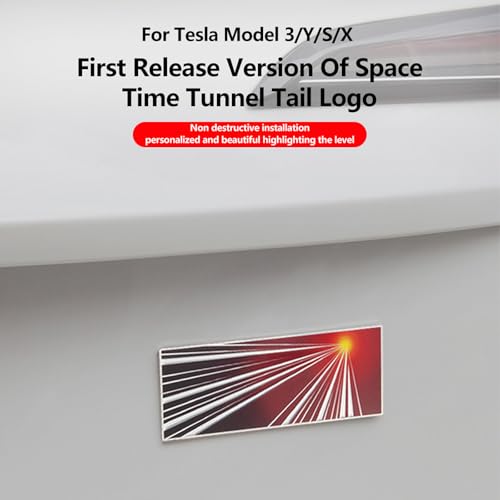 Image of Fit for Dual Motor Badge Emblem Sticker Plaid Decor Compatible for Model Y Juniper Souvenir Edition Accessories