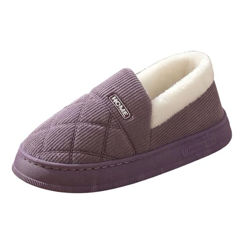 House Slippers for Woman Memory Foam Arch Support Fuzzy Slippers Winter Warm Slippers Fluffy Bedroom Slippers Indoor