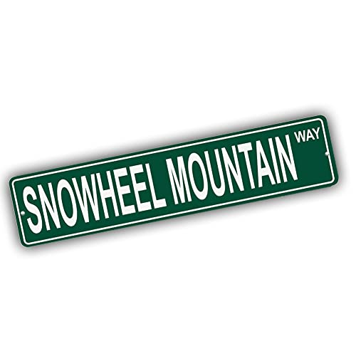 Brotherhood Aluminum Street Sign for Snowheel Mountain - Alaska Wall Decor