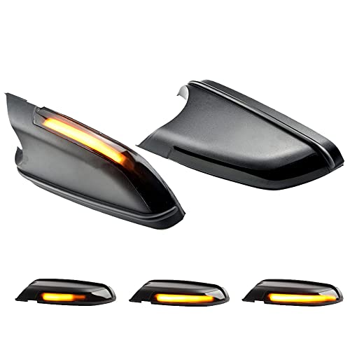 Hacreyatu Retrovisor luces indicadoras de giro de intermitentes LED dinámicas para VW Polo MK4 FL Vento Skoda Octavia 2006 2007 2008 2010