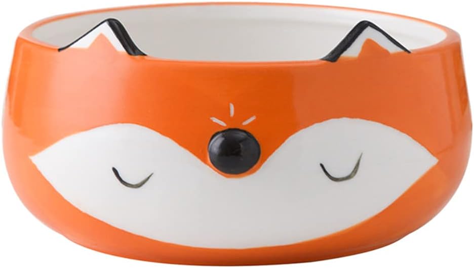 DOITOOL Ceramic Salad Bowl Cereal Bowl for Soup Fruits Orange and White