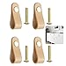 Poignée Cuir De Meuble 4 Pcs Poignée De Commode Poignée De Porte En Cuir Poignée d'Armoire à Tiroirs Poignée De Porte De Placard Avec Vis Pour Armoire Valise Armoire à Vin Boîte En Bois Beige