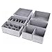 DIMJ Organizador Cajones Juego de 7 Cajas Almacenaje Plegables de Tela Para Guardar Ropa, Cajas Organizadoras de Almacenamiento de Cajones Divisores para Sujetadores, Calcetines, Ropa Interior