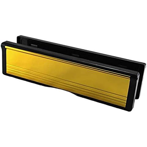 Welseal 10" UPVC Door Letterbox in Polished Gold Cover