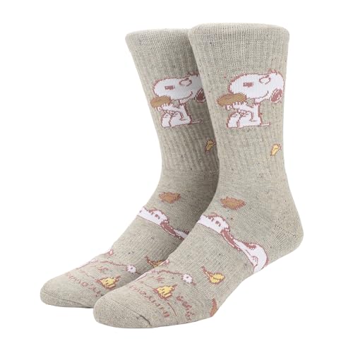 Bioworld Peanuts In My Own World Mens Athletic Crew Socks
