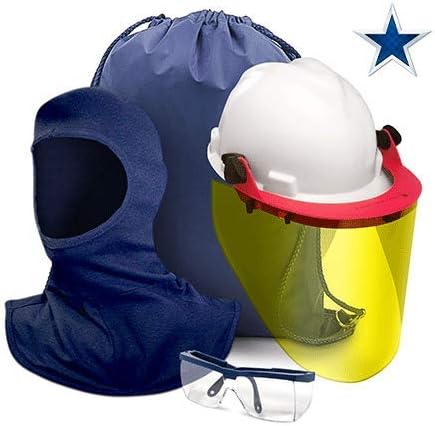 Safety Supply America Complete 8 Cal Arc Flash Face Shield Kit Made in USA