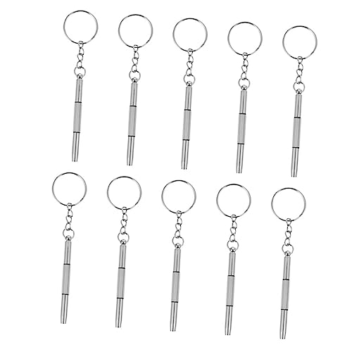 OSALADI Conjunto De 10 Pçs Chave De Conjunto De Óculos De Sol Kit De Relógio Mini Chaveiro Óculos Pa