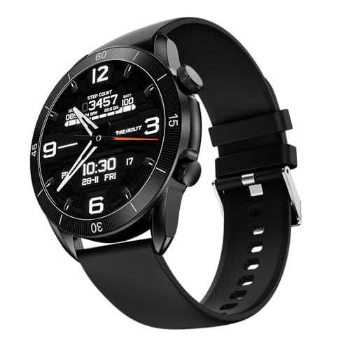 Fire-Boltt Legacy Luxury Round Smart Watch 1.43″ Super AMOLED, Bl...