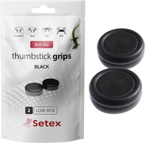 Presa definitiva con tecnologia ispirata ai gechi: scopri il 356% di presa in più con le nostre impugnature microstrutturate antiscivolo per i pollici, perfette per sessioni di gioco intense o sudate. Queste impugnature per joystick PS5 mantengono i pollici ben saldi per prestazioni ottimali.