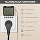 KETOTEK Steckdose Thermostat mit Tag Nacht Zeitschaltuhr, Digital Temperaturregler Steckdose 230V mit Fühler, Heizung Kühlung Temperaturschalter Timer für Terrarium Reptilien Inkubator
