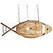 Produktbild Nolog SXWGX Chandelier - Fischform geformt Bambusholz Retro Lampe Lampe kreative Restaurantkette Taschenlampe einstellbar Küche