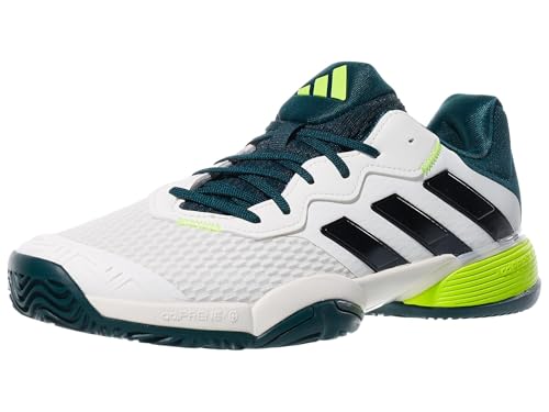 Top 10 Picks for the Best Junior Tennis Shoes Reviewed 12 Adidas, Adidas, Barricade Tennis Shoes (Little Kid/Big Kid), Off White/Black/Aurora Ivy, 4, Medium