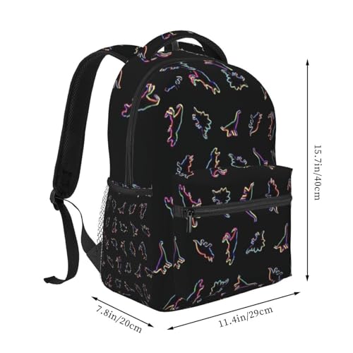 ASYG Dino Backpack Dinosaur Laptop Backpack Funny Tablet Travel Picnic Travel Bag Cute Laptop Bag Funny Bag2