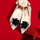 WOFASHPURET 2 Stück Schuhblumen-accessoires Schuhverzierungen Zum Anclipsen Schuhclips Blumen-high-top-schuhclip-anhänger Schuhe Zubehör Black Stoff