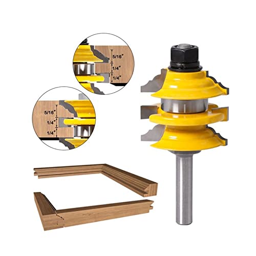Fraise Rail et Stile 8mm pour assemblage de meubles en bois de cuisine