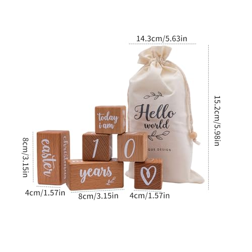 Tracker du mois de bébé en bois idée cadeau de naissance idéal - 5