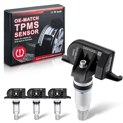 SYKRSS 4PCS 315MHz TPMS 42607-CA000 Pre-Programmed Tire Pressure Sensor | For Toyota Corolla,Highlander 2014-2019,Yaris 2012-2020,For Subaru BRZ 2013-2020,For Lexus ES300h,ES350 2013-2018