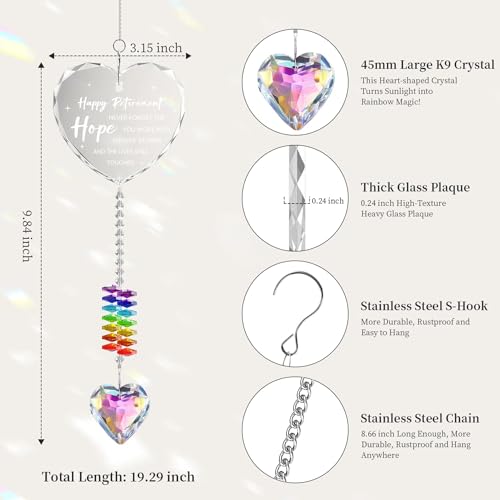 Retirement Gift for Woman, Crystals Sun Catcher Retirement Gift - image 4
