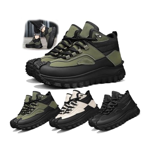 The First Young Shoes Men, Safety Work Orthopedic Hiking Boots, Men'S Outdoor Hiking Boots,Men'S Fashionable Casual Lace Up Walking Shoes