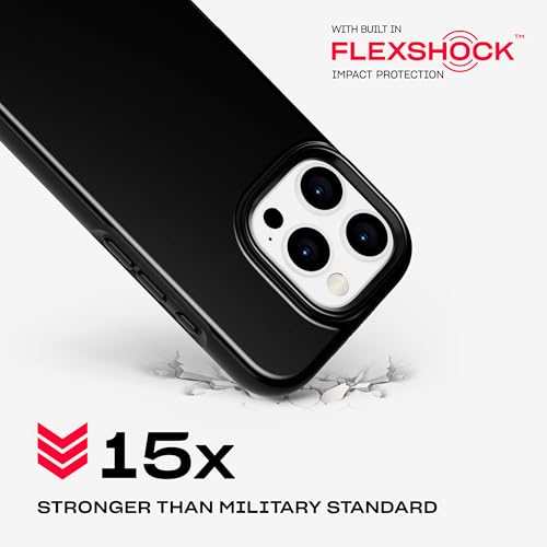 Image of Tech21 EvoDusk for iPhone 16 Pro Compatible with MagSafe - Impact Protection Case 15x Military Standard Tested - in Black