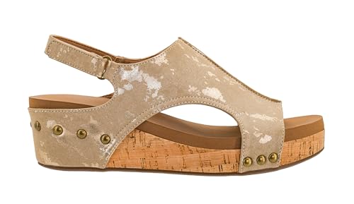 Image of Corkys Footwear Volta Wedge - Chic Elegance Meets All-Year Comfort with a 2-Inch Cork Heel and Marshmallow Insole for Stylish Everyday Wear and All-Day Comfort