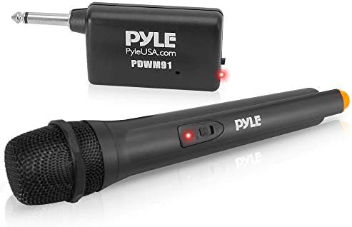 Pyle Portable VHF Wireless Microphone System - Professional Battery