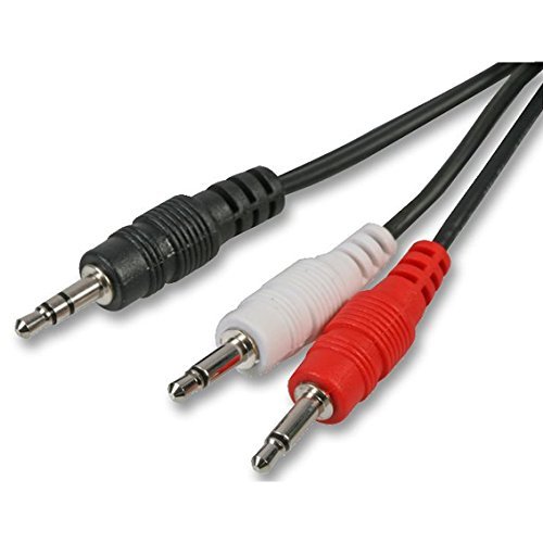 Mini jack stereo da 3,5 mm a 2 spine mono cavo