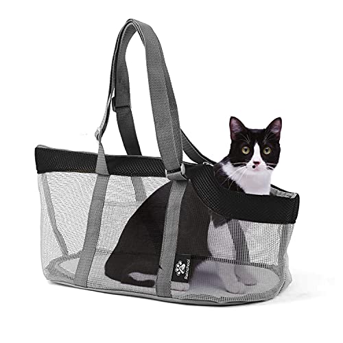 Reinchool Portable Travel Small pet Carrier, Soft and Comfortable Small Animal Side Tote Bag for Shopping, Outdoor…