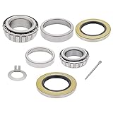 [1-Set] 5,200-6,000 lbs. Trailer Hub Wheel Bearing Kit 25580/25520, LM67048/LM67010 with Grease Seal 10-36 and 10-10 for EZ Lube Axle -  QJZ