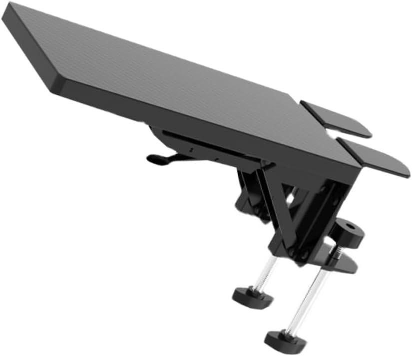 NUOBESTY Computer Hand Bracket Elbow Support Board Durable Folding Extension Board for Desk Ergonomic Wrist Rest for Long Hours of Work Design Black