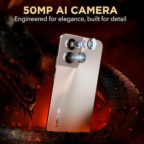 Image of Lava Blaze Dragon (Golden Mist, 6GB RAM, 128GB)|Snapdragon 4Gen2 with 450K+ Antutu| Segment's First UFS 3.1 Storage | 50MP Camera| Premium Glossy Back | 5000mAh Battery| 18W Fast Charging