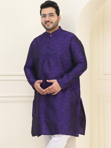 Image of SOJANYA Plus (Since 1958) Men's Cotton Blend Printed Only Long Kurta