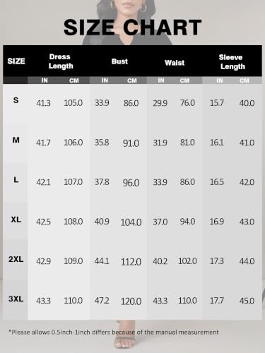 Image of PinkPatty Women's Casual 3 /4 Sleeve Midi Dresses Fit and Flare Church Work Dress with Pockets