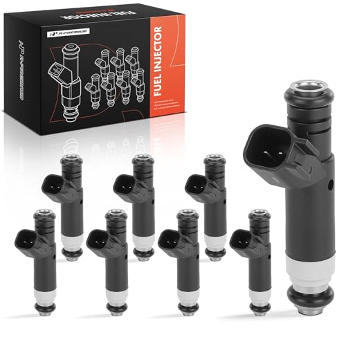 A-Premium Set of 8 Fuel Injectors Compatible with Ford F-150/E-150 2004-2008, E-250 2005-2008, Explorer E-150 Club Wagon 2004-2005 & Mercury Mountaineer 2004-2005, V8 4.6L, Replace# 4L3Z9F593BA