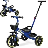 KRIDDO 2-in-1 Trike with Push Handle