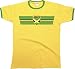 Produktbild Mens Jamaica Retro Strip Patriotic Ringer Herren T-Shirt