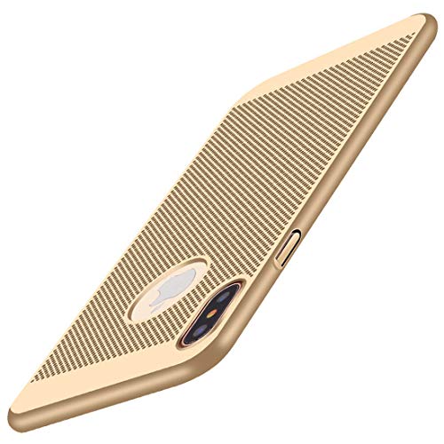 Coque iPhone XS X, CXvwons Case iPhone XS MAX [Respirant] [Dissipation de la chaleur] Ultra Fine Housse Etui de Protection Mat Slim Design Anti Choc Etui Housse Pour iPhone XR Cover