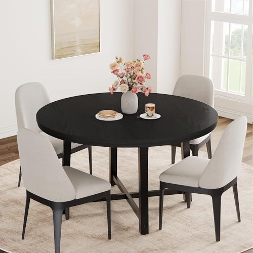 IDEALHOUSE 47" Round Dining Table for 4, Kitchen Dining Room
