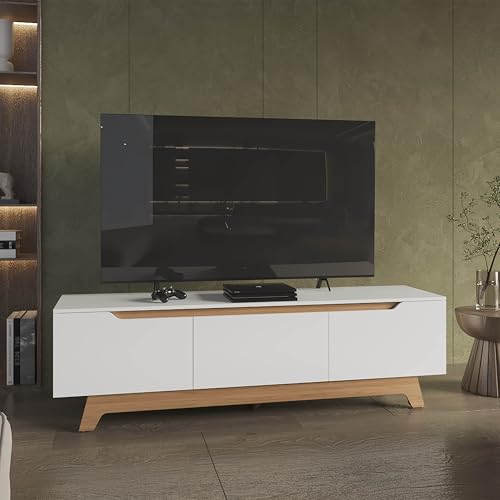 DancingSwan Modern TV Stand for 65 Inch TV: Entertainment Center
