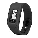 Anboo New Digital LCD Pedometer Run Step Walking Distance Calorie Counter Watch Bracelet (Black)