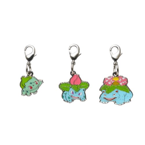 Pokemon Center Metal Charm Set, Bulbasaur/Ivysaur/Venusaur