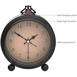 Retro Silent Analog Alarm Clock