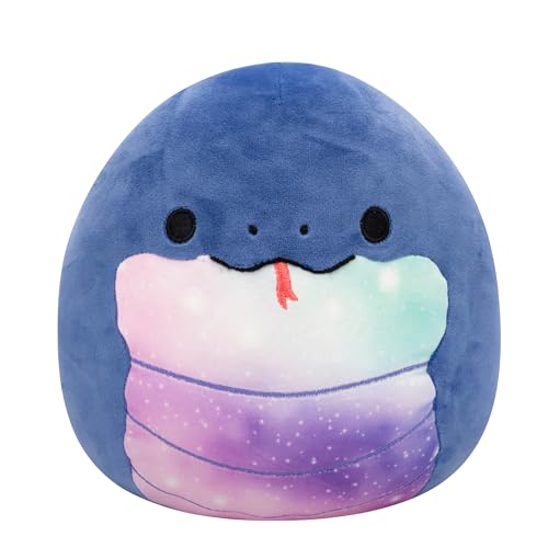 Squishmallows Original Herman - Serpiente azul marino de 8 pulgadas con vientre celestial, peluche oficial de Jazwares (pequeña)
