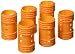 Diane Snap On Magnetic Roller, Orange, 1.5"