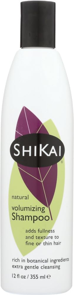 Natural Volumizing Shampoo to Add Fullness & Texture - 12 Ounces (Pack of 2)